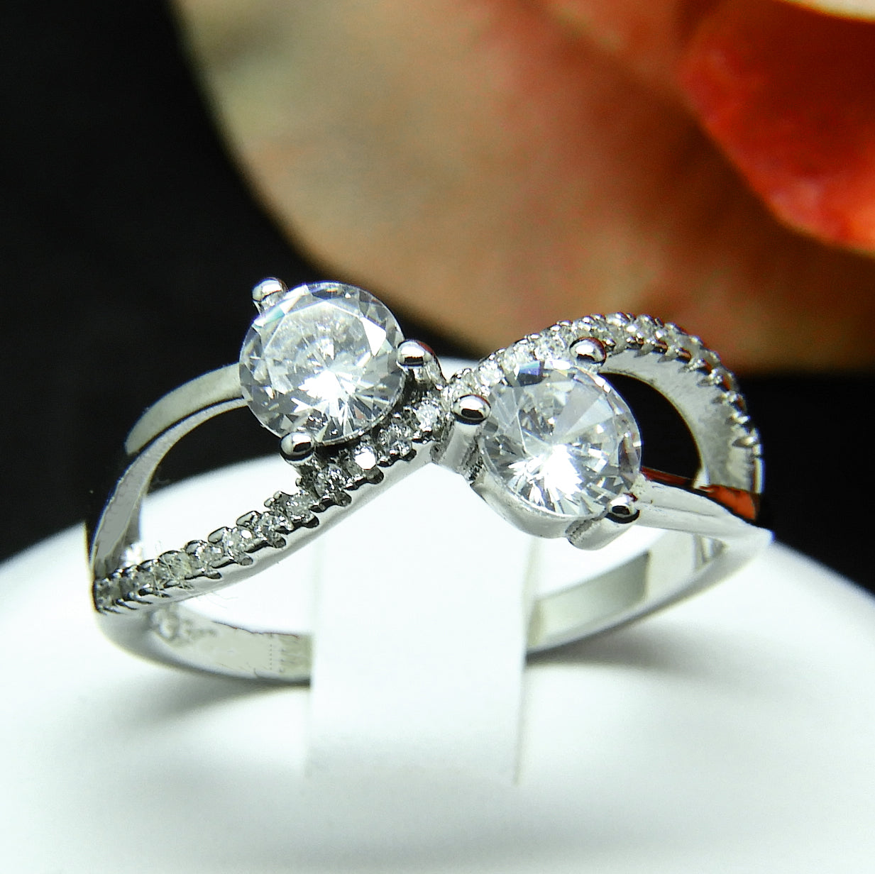 Shay Engagement Ring Wedding Bridal Sterling Silver Womens Ginger Lyne - 6