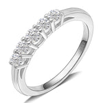 Load image into Gallery viewer, Le Sha Anniversary Band Ring Cz Sterling Silver Womens Ginger Lyne - 8
