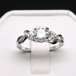 Load image into Gallery viewer, Ferah Engagement Ring Cubic Zirconia Sterling Silver Women Ginger Lyne - 10
