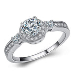 Load image into Gallery viewer, Alexis Engagement Ring Women Sterling Silver Cubic Zirconia Ginger Lyne - 9
