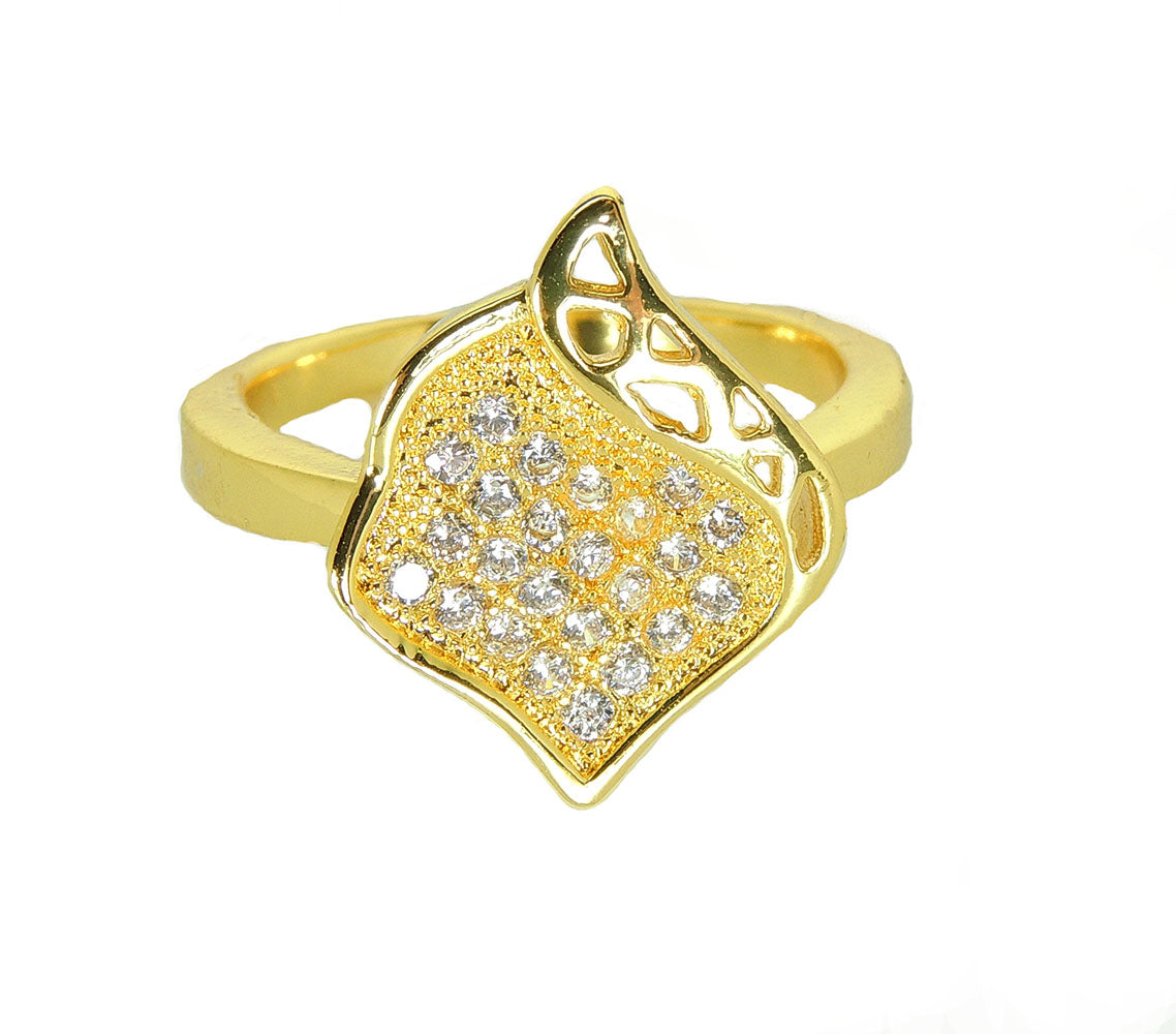 Bella Statement Ring Gold Plated Cubic Zirconia Ginger Lyne Collection - 7