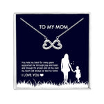 Load image into Gallery viewer, Mom Greeting Card Sterling Silver Infinity Hearts Necklace Women Ginger Lyne - Mom-093
