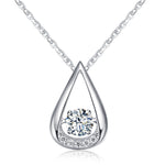 Load image into Gallery viewer, Ginger Lyne Collection Sterling Silver Cz Swinging Oval Shape Pendant Necklace for Women Gifts for Her - Style 40
