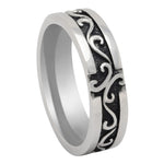 Load image into Gallery viewer, David Celtic Stainless Steel Wedding Band Ring Men Women Ginger Lyne - 12
