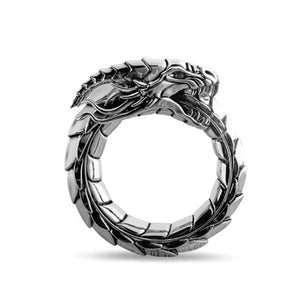 Dragon Ring for Men or Women Stainless Steel Punk Gothic Mythical Fantasy Fashion Jewelry by Ginger Lyne - 10