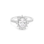 Load image into Gallery viewer, Sherry Lynn Engagement Ring Sterling Silver Oval Cz Womens Ginger Lyne - 6
