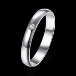 Load image into Gallery viewer, 3mm Wedding Band Sterling Silver Women Men Ring Ginger Lyne Collection - 6
