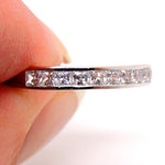 Load image into Gallery viewer, Georgia Anniversary Band Ring Cz Silver Princess Womens Ginger Lyne - 10
