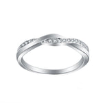 Load image into Gallery viewer, Dakota Twisted Anniversary Wedding Band Ring Womens Cz Ginger Lyne - 6
