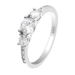 Load image into Gallery viewer, Anastasia Engagement Ring Sterling Silver 3 Stone Wedding Ginger Lyne - 6

