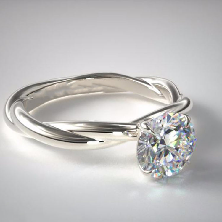 Aurora Engagement Ring Women Cubic Zirconia Sterling Silver Ginger Lyne - 10