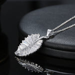 Load image into Gallery viewer, Leaf Baguette Earrings Necklace or Ring Sterling Silver Womens Ginger Lyne - Earrings Only
