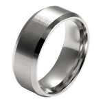 Load image into Gallery viewer, 8mm Wedding Band Ring Womens Mens Silver Stainless Steel Ginger Lyne - Silver,9
