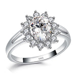 Load image into Gallery viewer, Chari Engagement Ring Sterling Silver Cz Womens Ginger Lyne Collection - 7
