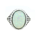 Load image into Gallery viewer, Chandler Womens Statement Ring Fire Opal Filigree Setting Ginger Lyne - 10
