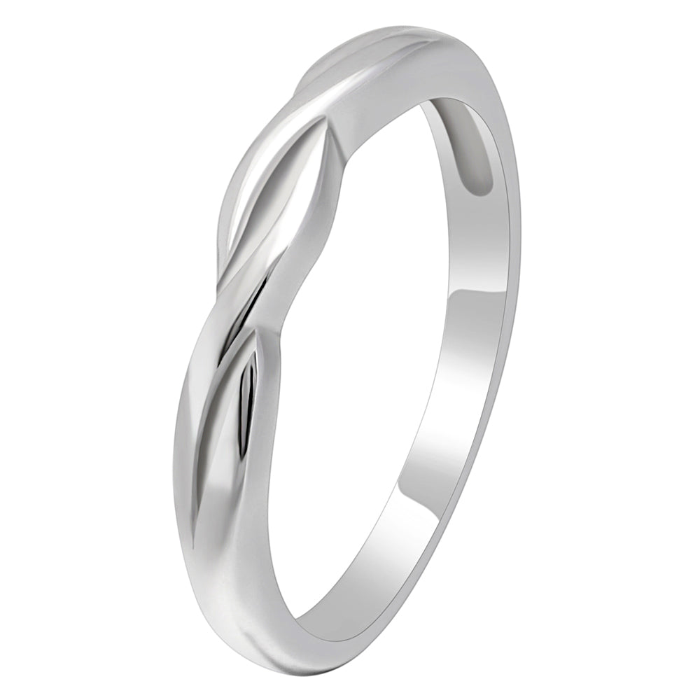 Queena Wedding Band Anniversary Ring Women Sterling Silver Ginger Lyne - 10