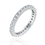 Load image into Gallery viewer, Bethany Eternity Sterling Silver Band Ring Women CZ Ginger Lyne Collection - 5

