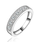 Load image into Gallery viewer, Virginia Cubic Zirconia Anniversary Wedding Band Ring Womens Ginger Lyne - 8
