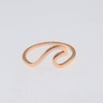 Load image into Gallery viewer, Ocean Wave Ring Surf Design Rose Gold Sterling Silver Women Ginger Lyne - 6
