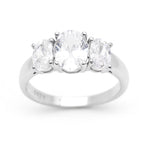 Load image into Gallery viewer, Cassidy Engagement Ring Womens Sterling Silver Cz Ginger Lyne Collection - 11
