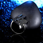 Load image into Gallery viewer, Flying Bat Halloween Black Cz Ring Girls Women Ginger Lyne Collection - 6
