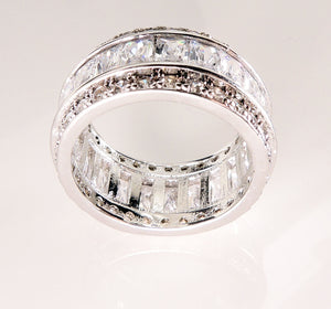 Briana Band Bridal Engagement Ring Cubic Zirconia Womens Ginger Lyne - 10