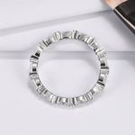 Load image into Gallery viewer, Scallop Eternity Wedding Band Ring Sterling Silver Cz Womens Ginger Lyne - 6
