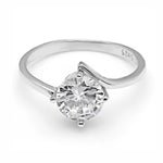 Load image into Gallery viewer, Marcella Engagement Ring Solitaire Cz Sterling Silver Women Ginger Lyne Collection - 6

