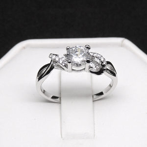 Ferah Engagement Ring Cubic Zirconia Sterling Silver Women Ginger Lyne - 10
