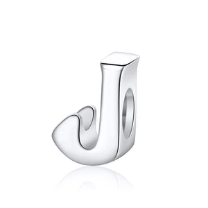 Initial Letter Charms Sterling Silver Womens Girls Ginger Lyne Collection - J