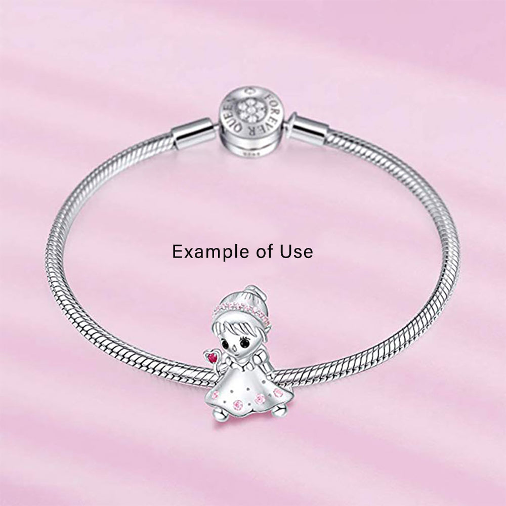 Baby Girl or Boy Charm European Bead CZ Sterling Silver Ginger Lyne Collection - Boy