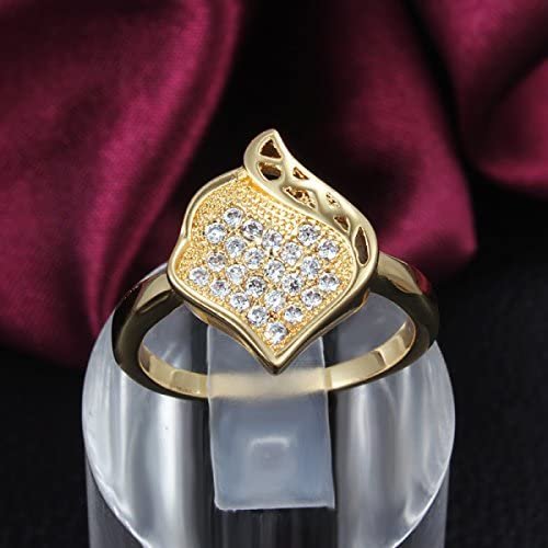 Bella Statement Ring Gold Plated Cubic Zirconia Ginger Lyne Collection - 10