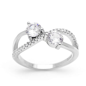 Shay Engagement Ring Wedding Bridal Sterling Silver Womens Ginger Lyne - 6