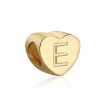 Load image into Gallery viewer, Initial Heart Charms Gold Over Sterling Silver Womens Ginger Lyne Collection - E
