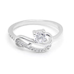 Load image into Gallery viewer, Jerilyn Engagement Ring Infinity Sterling Silver Cz Womens Ginger Lyne - 6
