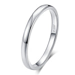 Load image into Gallery viewer, Wedding Band Ring for Men or Women Plain 2mm Sterling Silver Ginger Lyne Collection - 6
