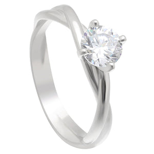 Aurora Engagement Ring Women Cubic Zirconia Sterling Silver Ginger Lyne - 5