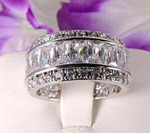 Briana Band Bridal Engagement Ring Cubic Zirconia Womens Ginger Lyne Collection - 10