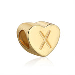 Load image into Gallery viewer, Initial Heart Charms Gold Over Sterling Silver Womens Ginger Lyne Collection - X

