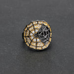 Load image into Gallery viewer, Spider Web Statement Ring Goth Black Plated Cz Girls Women Ginger Lyne Collection - 10

