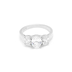 Load image into Gallery viewer, Cassidy Engagement Ring Womens Sterling Silver Cz Ginger Lyne Collection - 10
