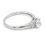 Load image into Gallery viewer, Nina Engagement Ring Womens Sterling Silver 3 Stone Cz Ginger Lyne - 10
