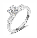 Load image into Gallery viewer, Dione Engagement Ring Sterling Silver Cz Bridal Womens Ginger Lyne Collection - 9

