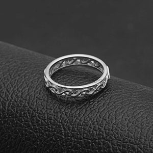 Betsy Celtic Eternity Wedding Band Ring Sterling Silver Women Ginger Lyne Collection - Betsy I,10