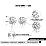 Load image into Gallery viewer, Crown Stud Earrings for Women 8mm Round Cz Gold Sterling Silver Ginger Lyne Collection - Yellow Gold
