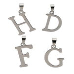 Load image into Gallery viewer, Initial Letter Pendant Necklace Stainless Steel Men Women Ginger Lyne - A
