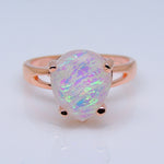 Load image into Gallery viewer, Aviana Simulated Fire Opal Ring Teardrop Womens Engagement Ginger Lyne Collection - 6
