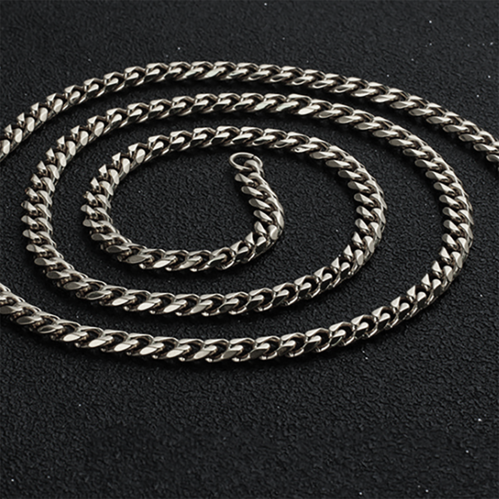 Cuban Link Chain Necklace Gold Stainless Steel Hip Hop Men Women Ginger Lyne - Gold-10mm-18
