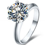 Load image into Gallery viewer, Solitaire Engagement Ring for Women 7mm Cubic Zirconia by Ginger Lyne Collection - 10
