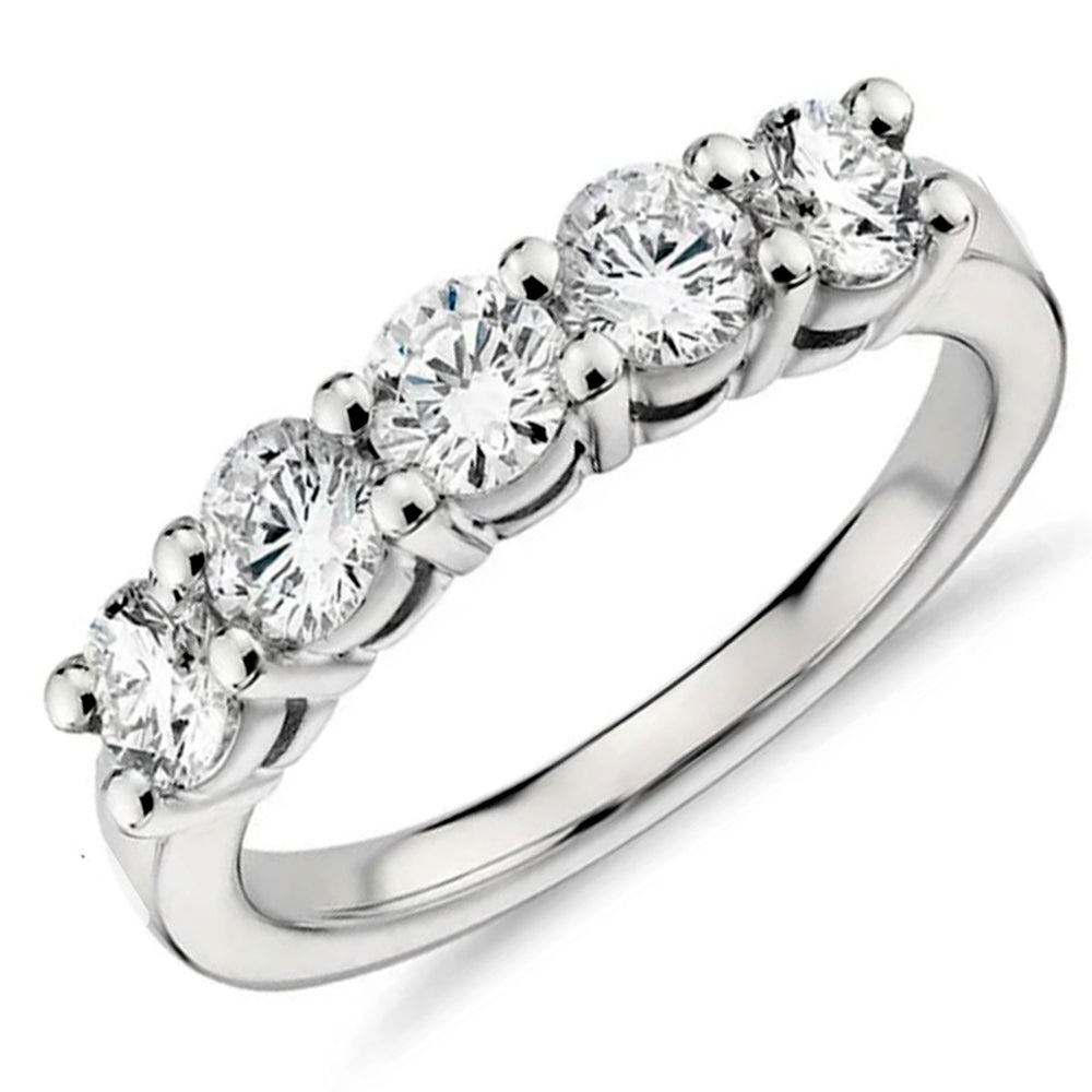 Le Bella Anniversary Band Ring Cz Sterling Silver Womens Ginger Lyne - 11